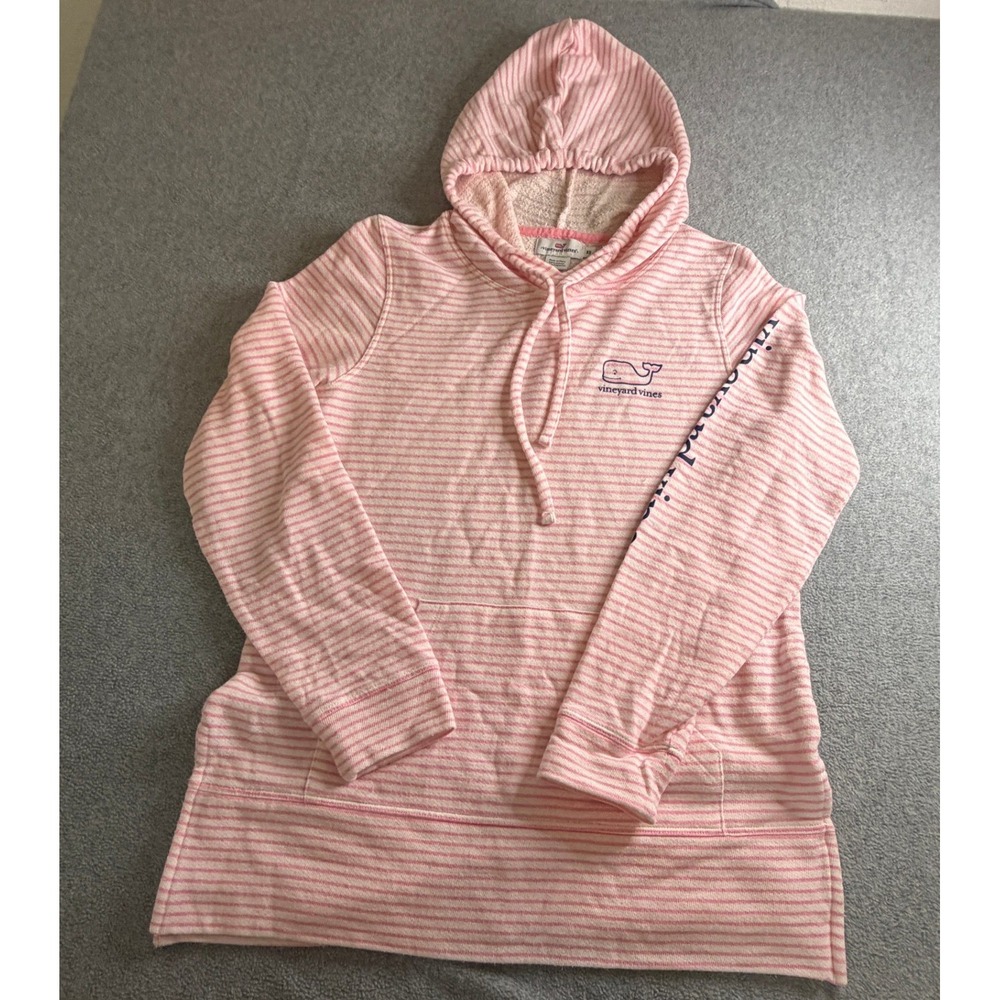 Vineyard Vines Striped Whale Hoodie Women XS